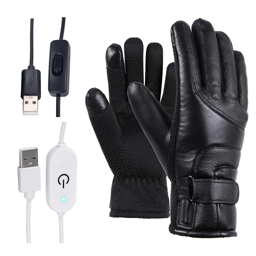 Winter Electric Heated Gloves Windproof Cycling Warm - Image 2