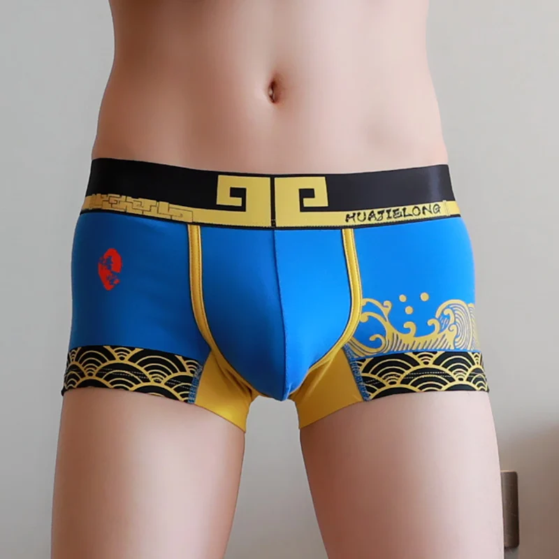 Boxer Pure Color Cotton Plus Size Boxer Briefs Men - Image 6