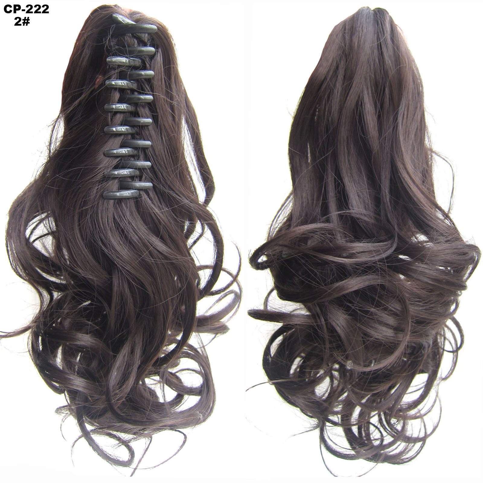 Long Wave Ponytail Wrap Around Ponytail Clip in Hair - Image 7