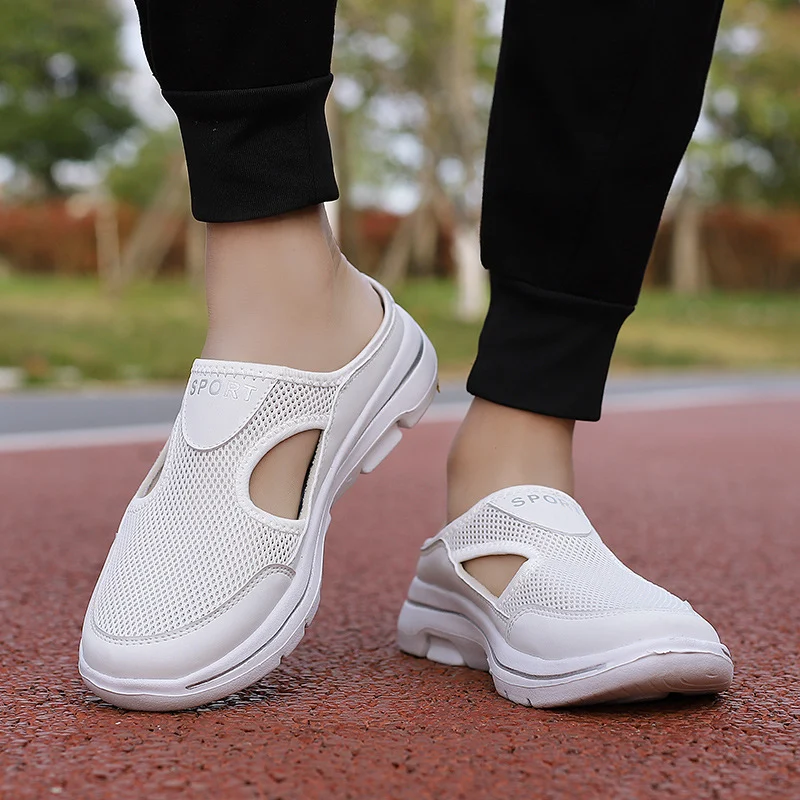 Mesh Shoes Summer Sports Slippers Women Men Casual Slip - Image 3