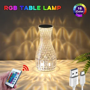 Vase Shape Atmosphere Crystal Lamp Romantic Bedside