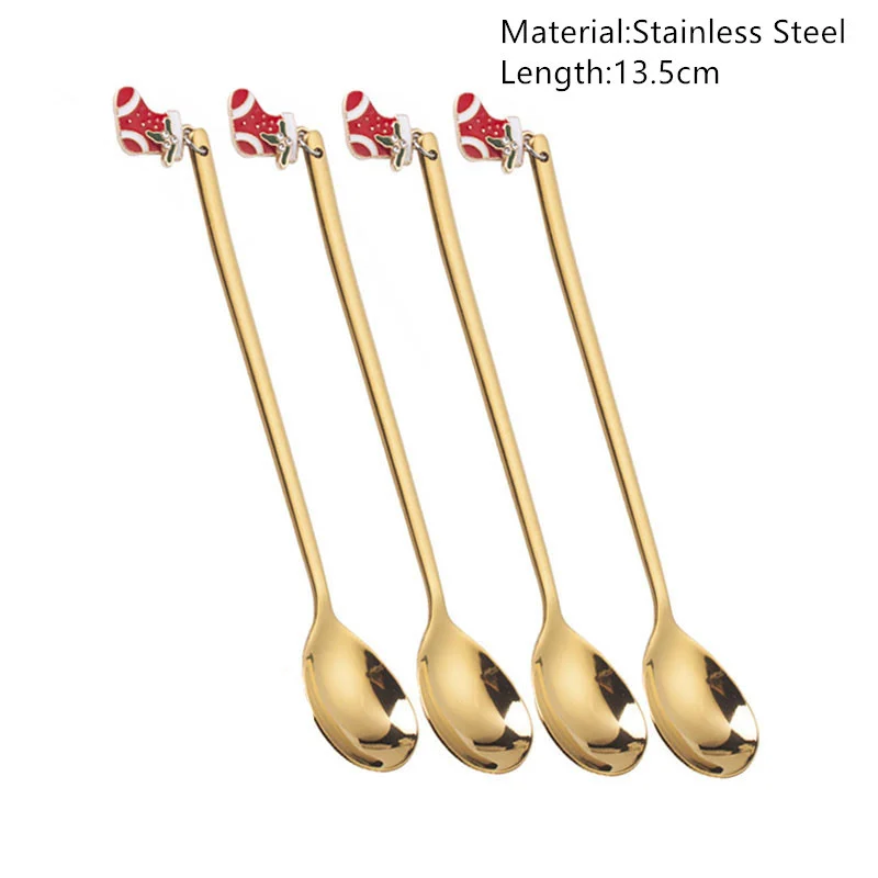 Merry Christmas Spoons Xmas Party Tableware Ornaments - Image 3