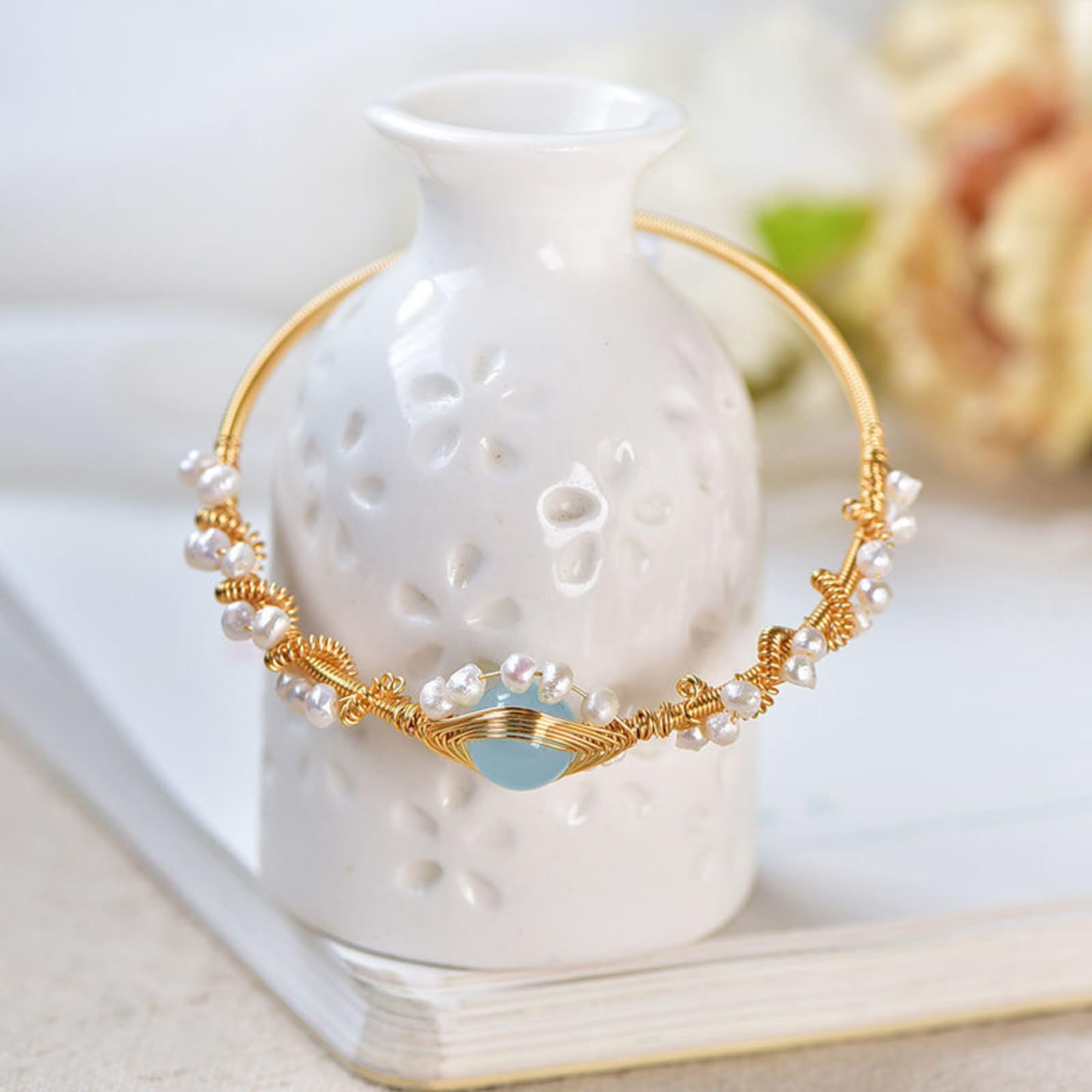 Pearl Bracelets for Women Gold Plating Pearl Bracelet - Image 5