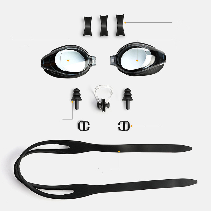 Men's Swimming Trunks and Goggles Set - Image 2