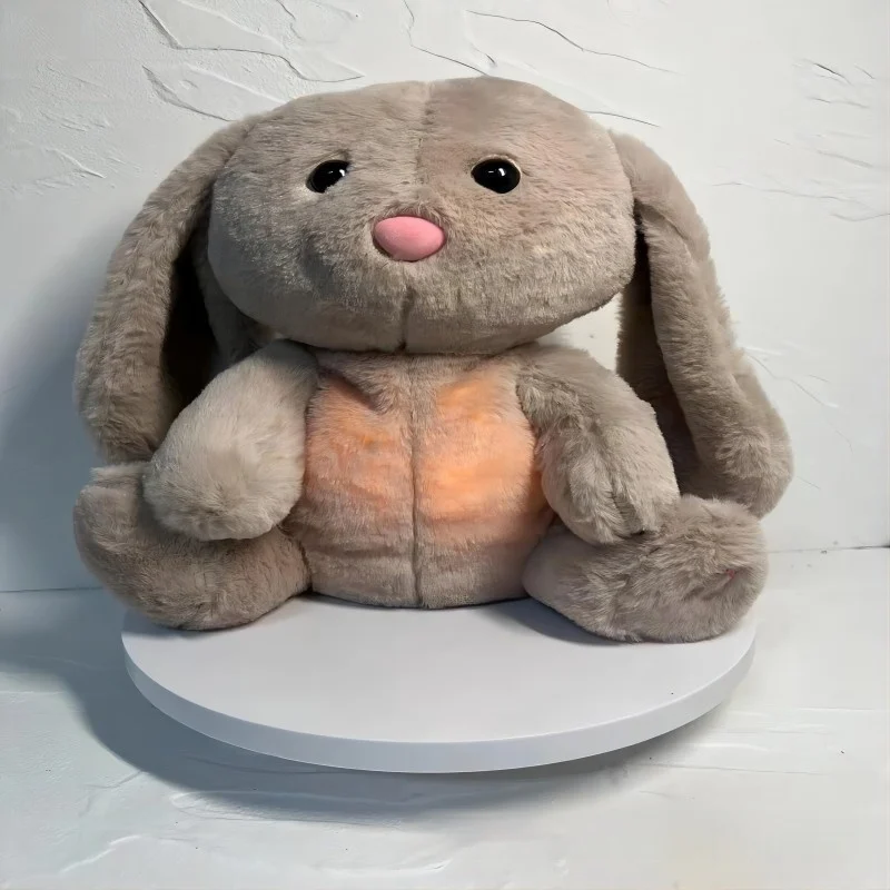 Breathing Rabbit Soothing Sensory Plush Toy with - Image 9