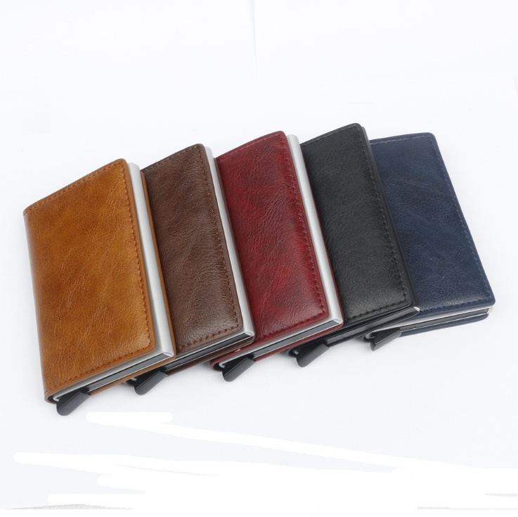 PU Automatic Card Card Holder RFID Multi-function Card - Image 5
