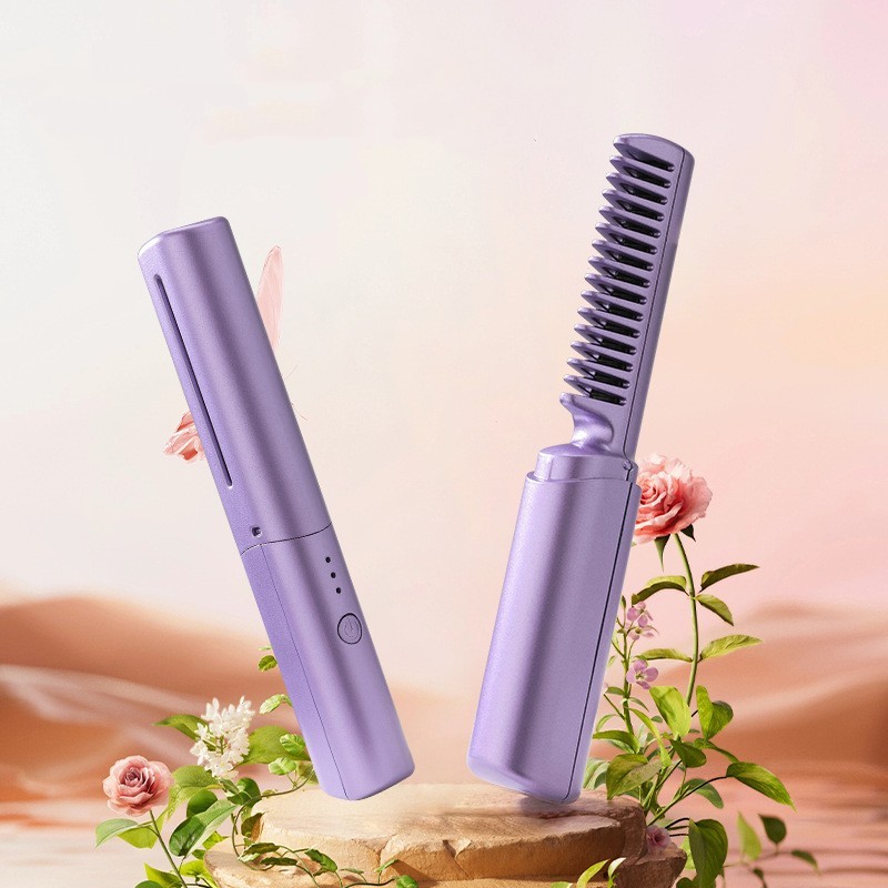 Professional Wireless Hair Straightener Curler Comb - Image 6