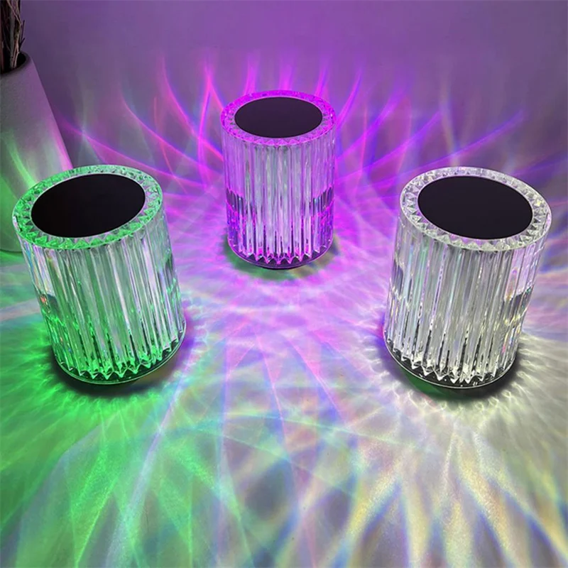 Crystal Lamp Table Lamp Atmosphere Creative Line Small