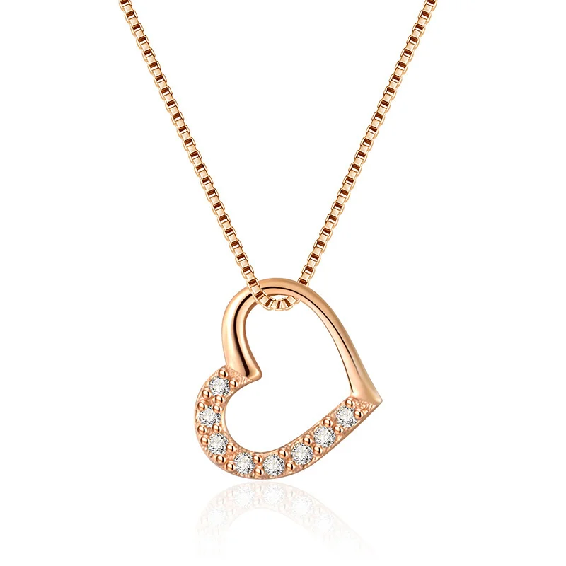 S925 Sterling Silver Love Heart Pendant Necklace for - Image 8