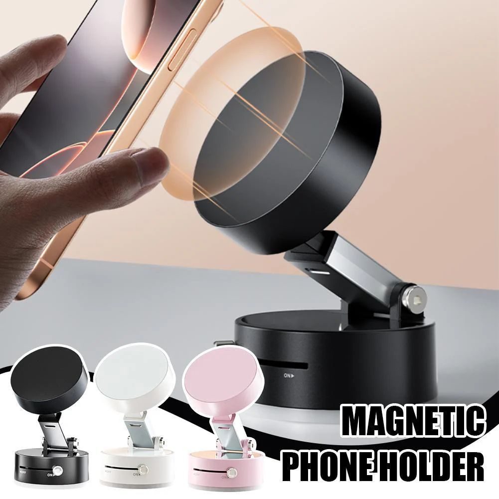 Foldable Magnetic Vacuum Car Phone Holder Foldable