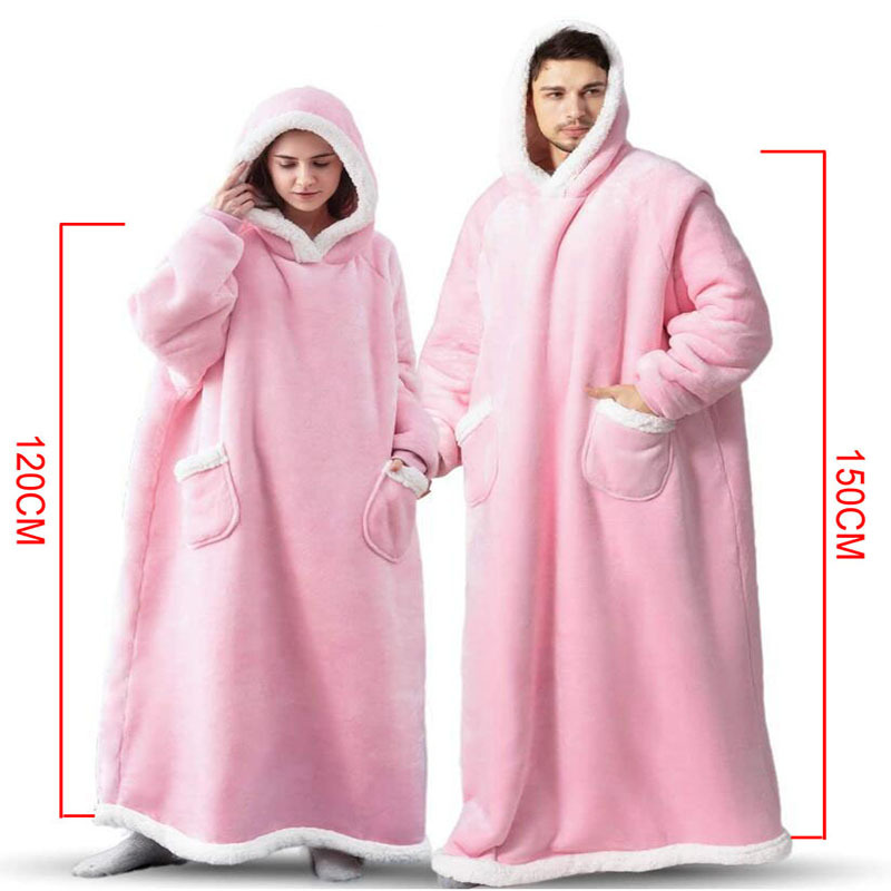 Winter TV Hoodie Blanket Winter Warm Home Clothes Women - Image 2
