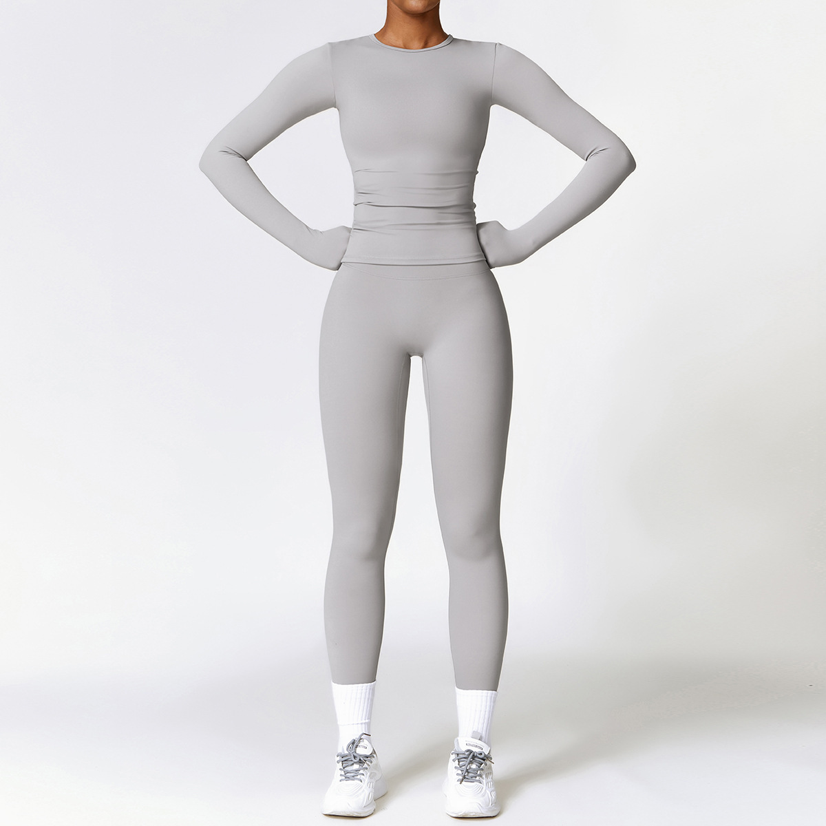 Tight-fitting Brushed Yoga Suit Quick-drying Fitness - Image 2