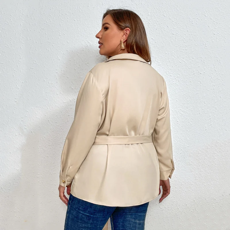 Plus Size Fat Women Blouse Shirt Ladies Tops - Image 3
