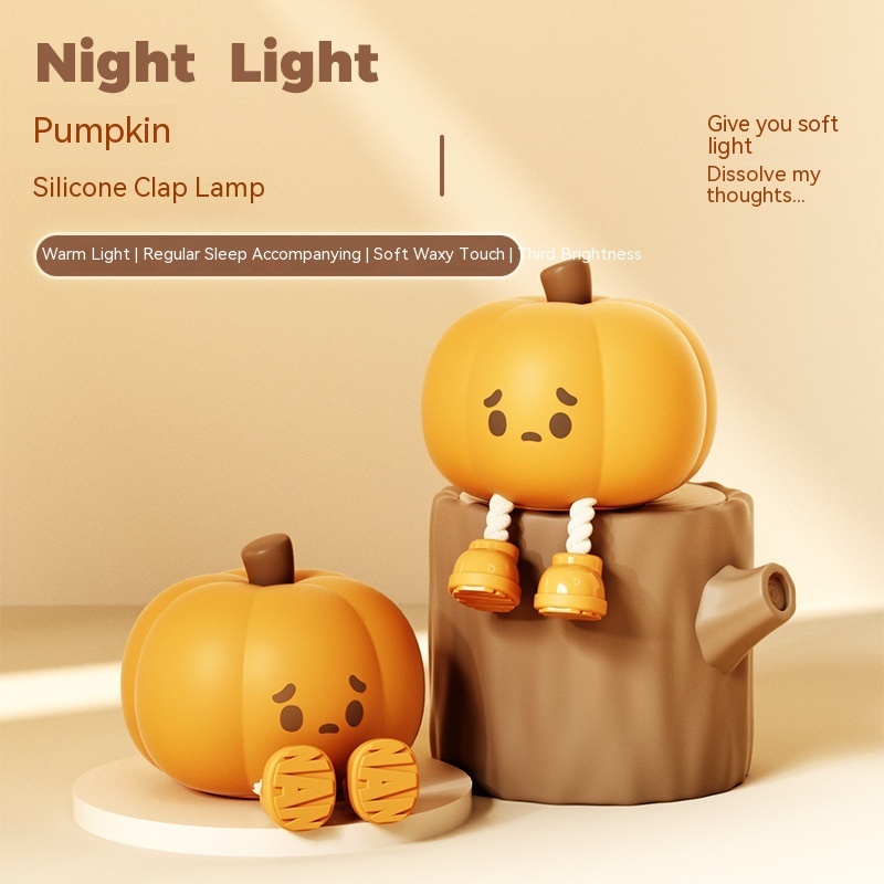 Home Decor Halloween Pumpkin Night Light Cute Soft - Image 9