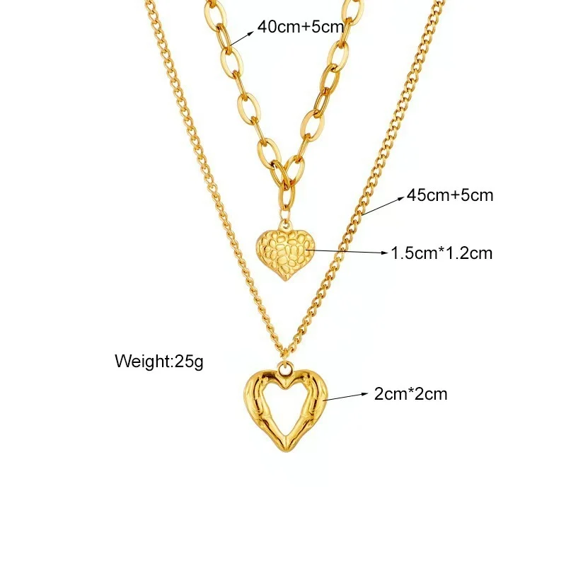 Titanium Steel Angel Wings Love Necklace Irregular - Image 8