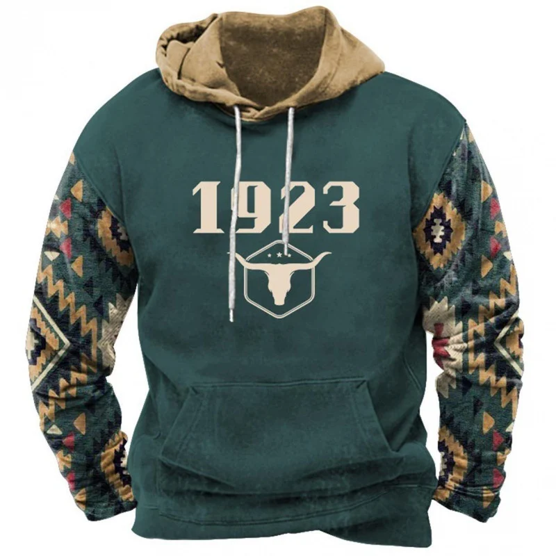 Fashion Trendy Printed Hoodie Men - Image 2
