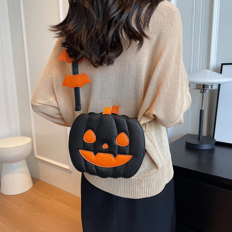 Halloween Bags Funny Pumpkin Cartoon Shoulder Crossbody - Image 4