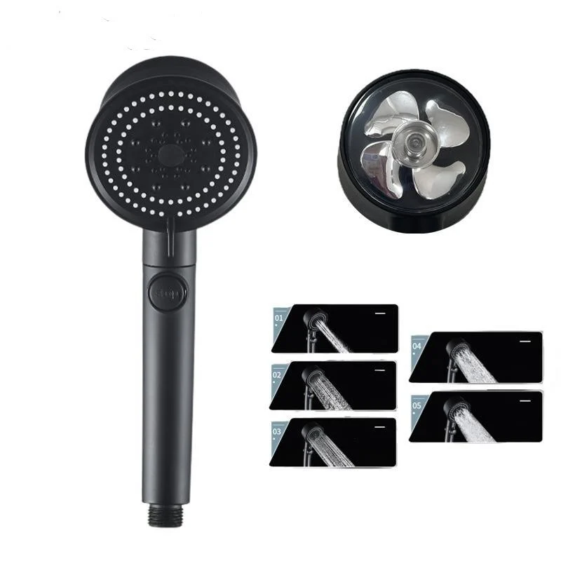 Five-color Wind Turbine Shower Head 56 Speed Water - Image 7