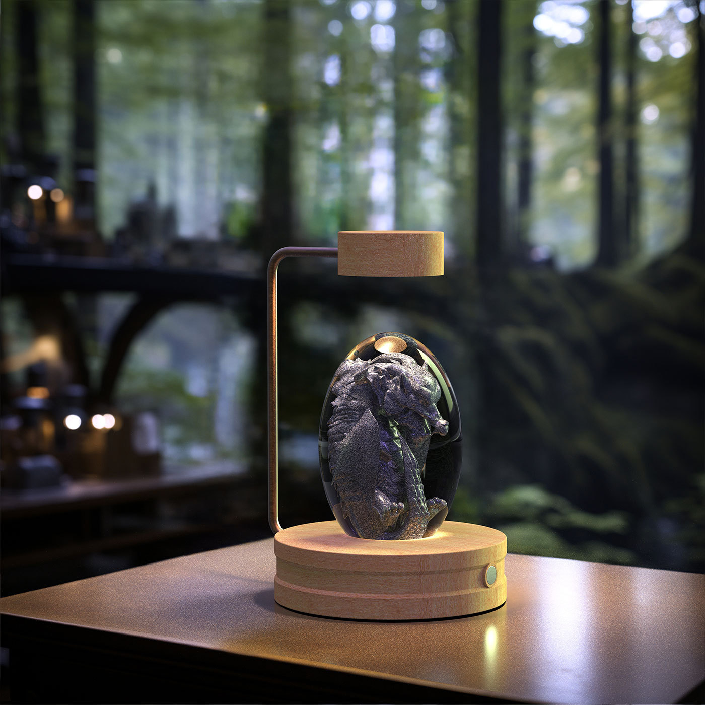 Crystal Ball Cosmic Dinosaur Indoor Night Light USB - Image 7