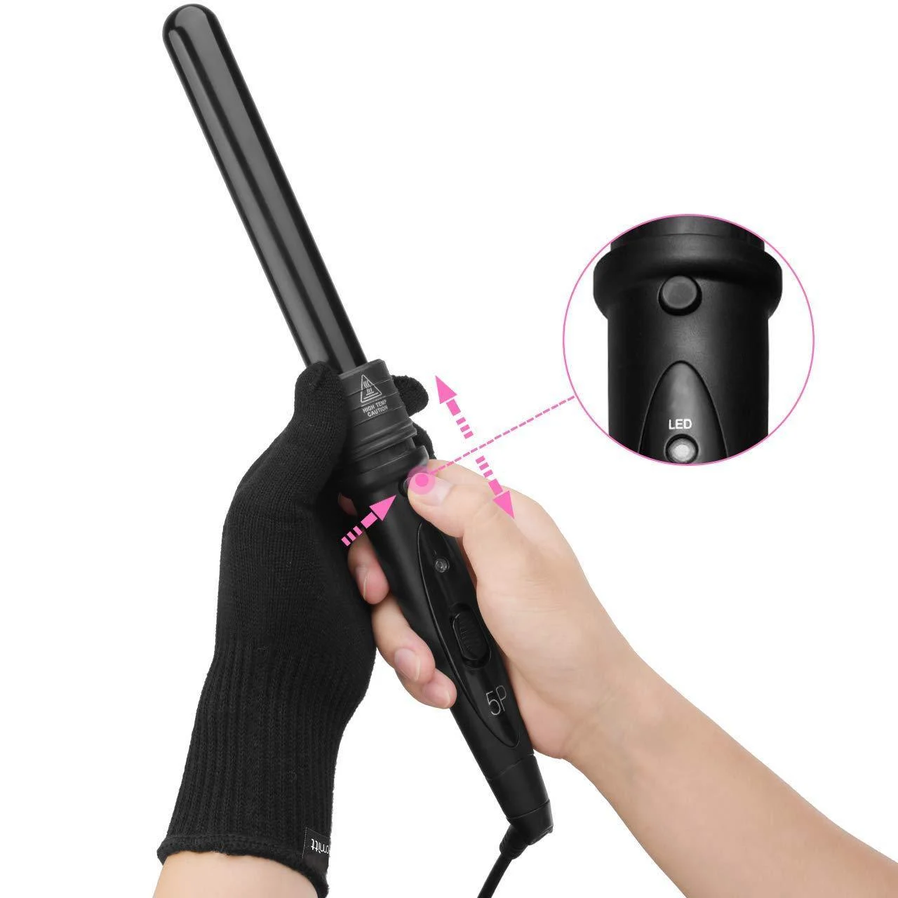 5p Ceramic Hair Curler Hair Care Straight Hair Pull - Image 3