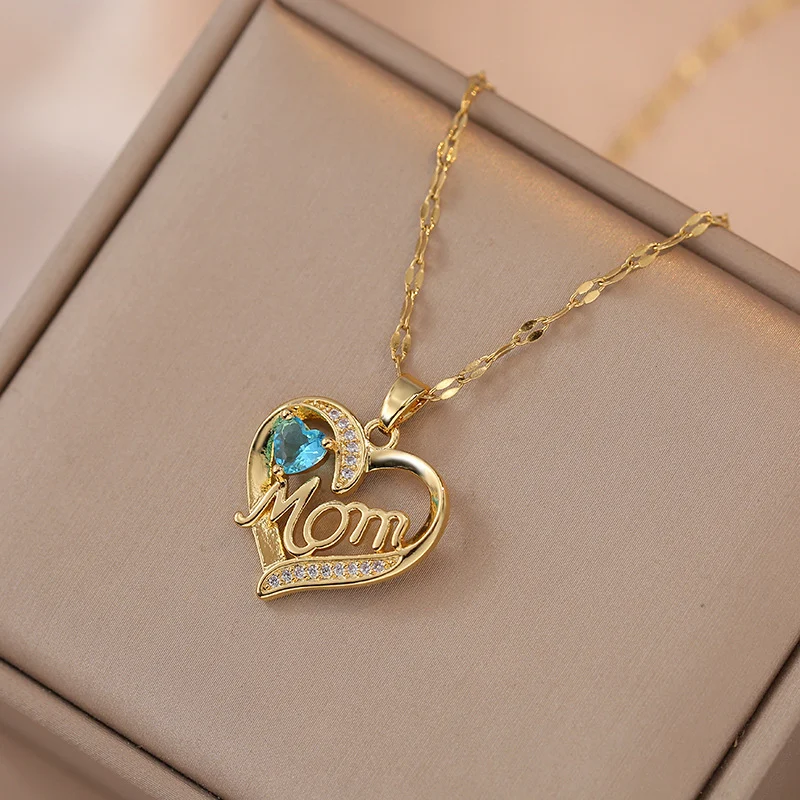 Mother's Day Jewelry High Grade Zircon Heart Flower - Image 3