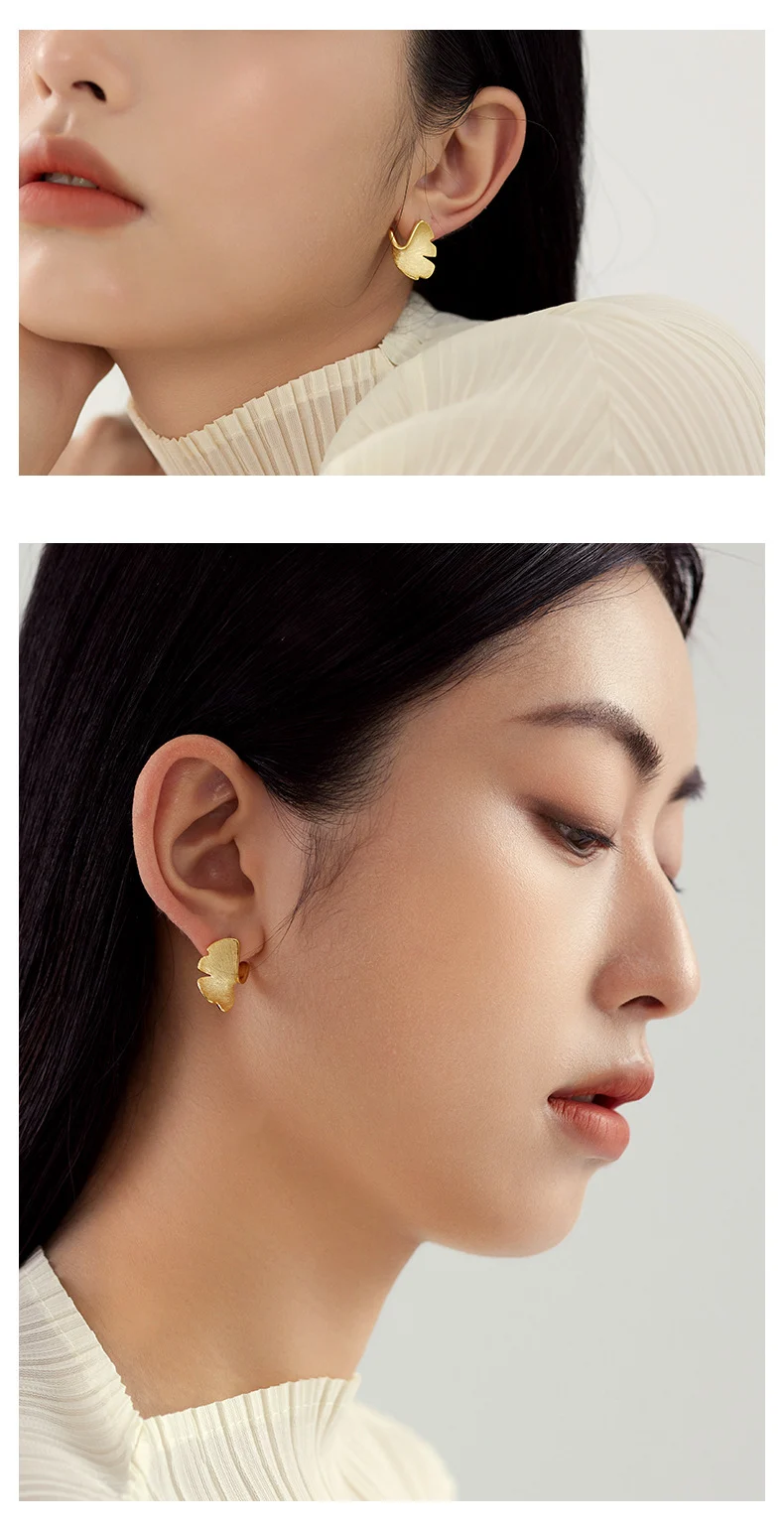 925 Sterling Silver Stud Earrings Earrings Female - Image 2