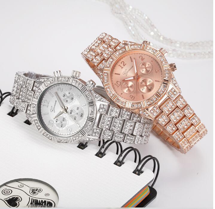 Women Crystal Quartz Analog Wrist Watch Fashion - Image 3