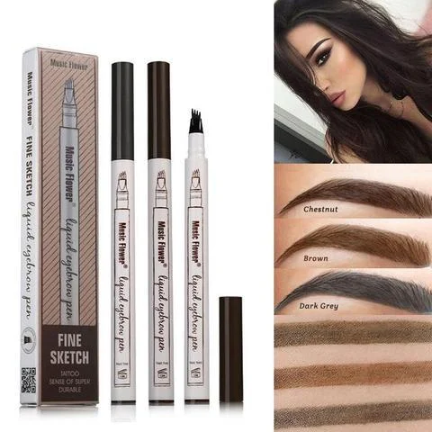 Waterproof Natural Eyebrow Pen Four-claw Eye Brow Tint - Image 4