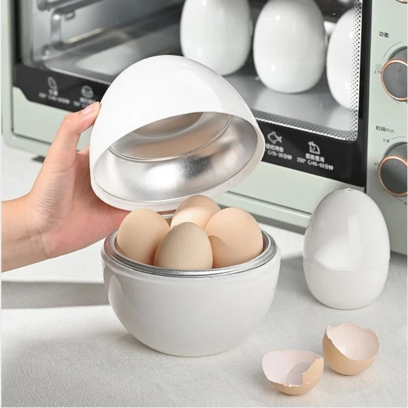Capacity for 4 Eggs Microwave Egg Steamer Boiler Cooker