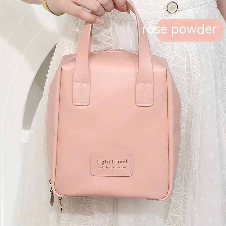 Shell Shape PU Leather Cosmetic Bag Waterproof Letter - Image 10