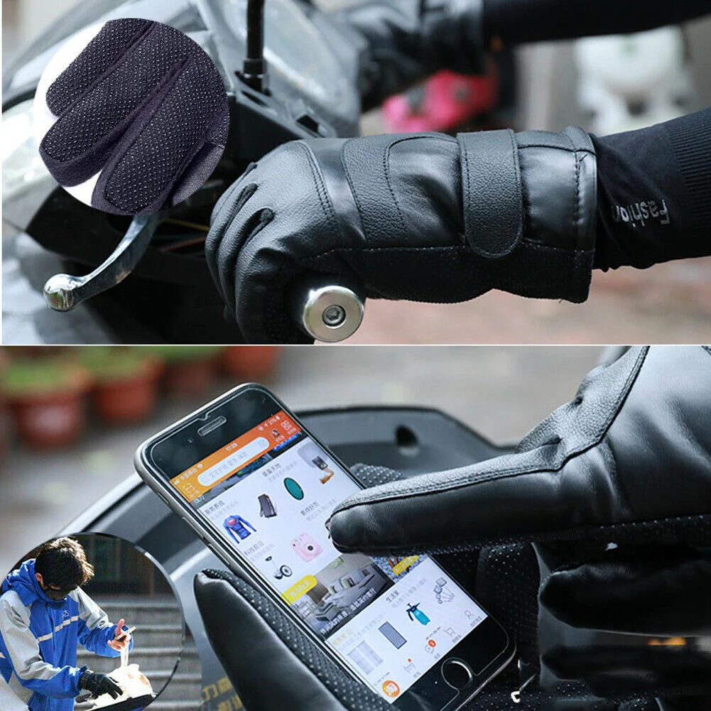 Winter Electric Heated Gloves Windproof Cycling Warm - Image 4