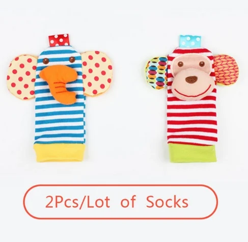 0-12 Months Soft Animal Rattle Infant Newborn Plush - Image 3