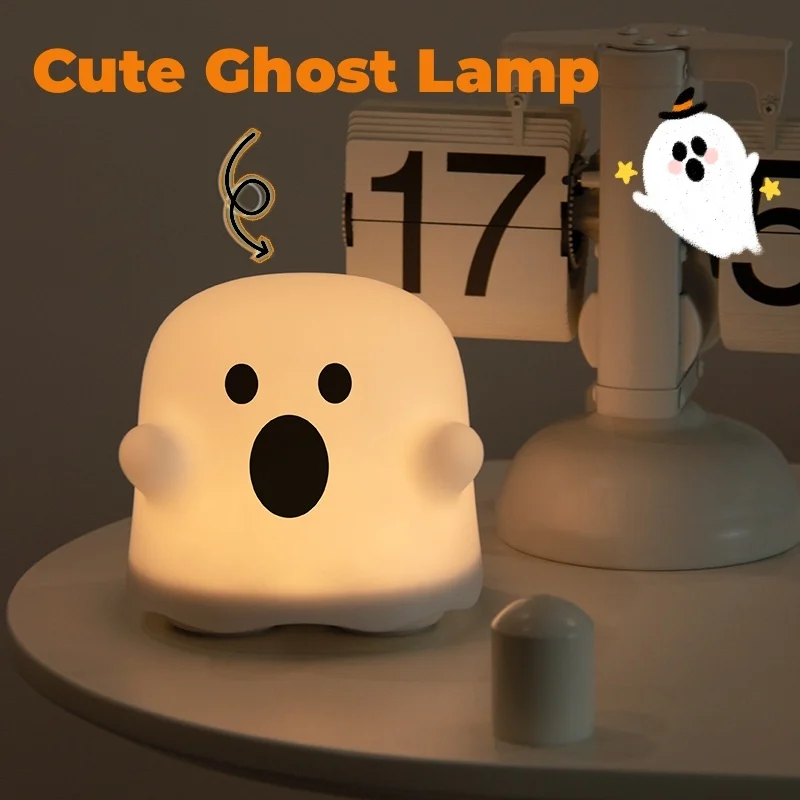 Home Decor Silicone Night Light Bedside Table Lamp LED - Image 2