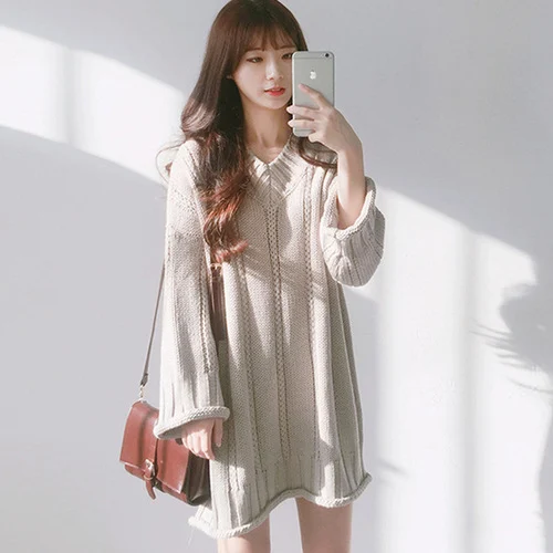 Sweater dress, dress, sweater, women - Image 5