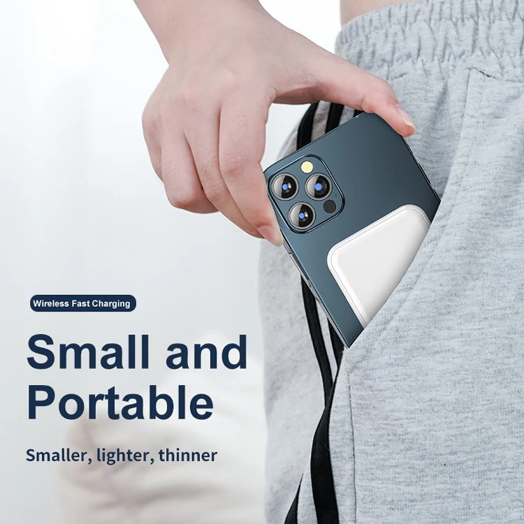 Mini Magnetic Power Bank 5000mAh Wireless - Image 6