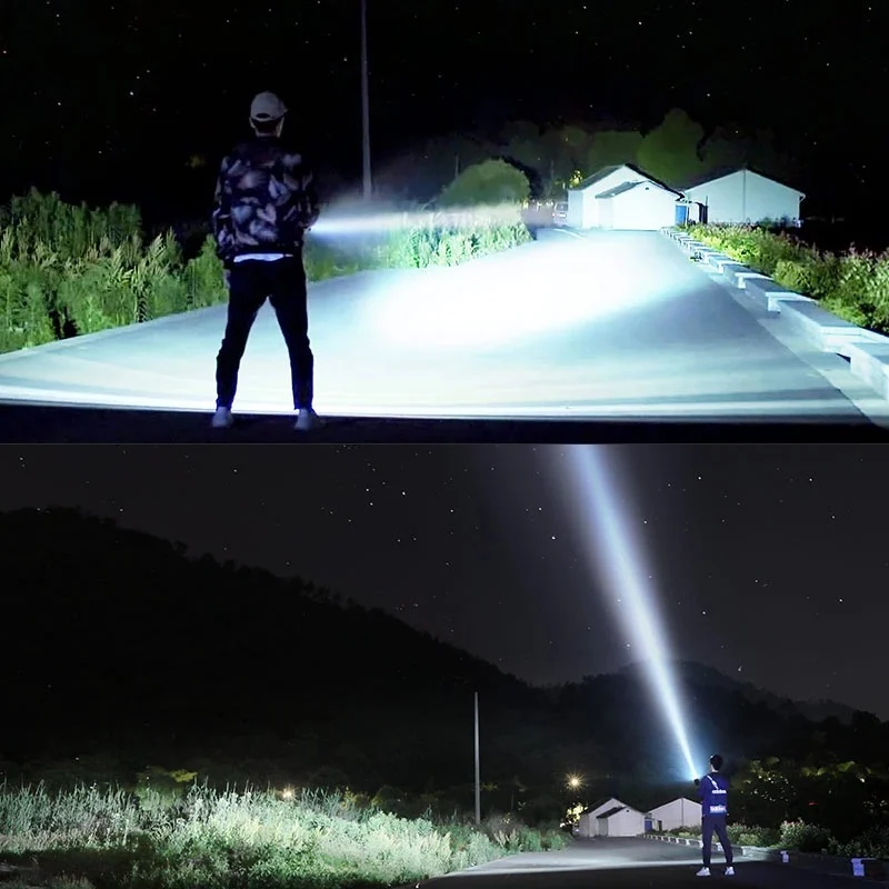 Strong Flashlight Focusing Led Light Rechargeable Super - Image 5