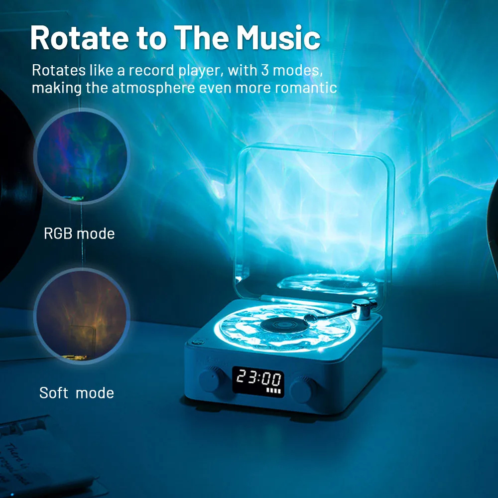Retro Turntable Speaker Wireless Bluetooth-compatible