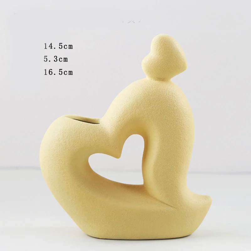 Ceramic Vase Home Decor Room Decoration Sculpture Matte - Image 2