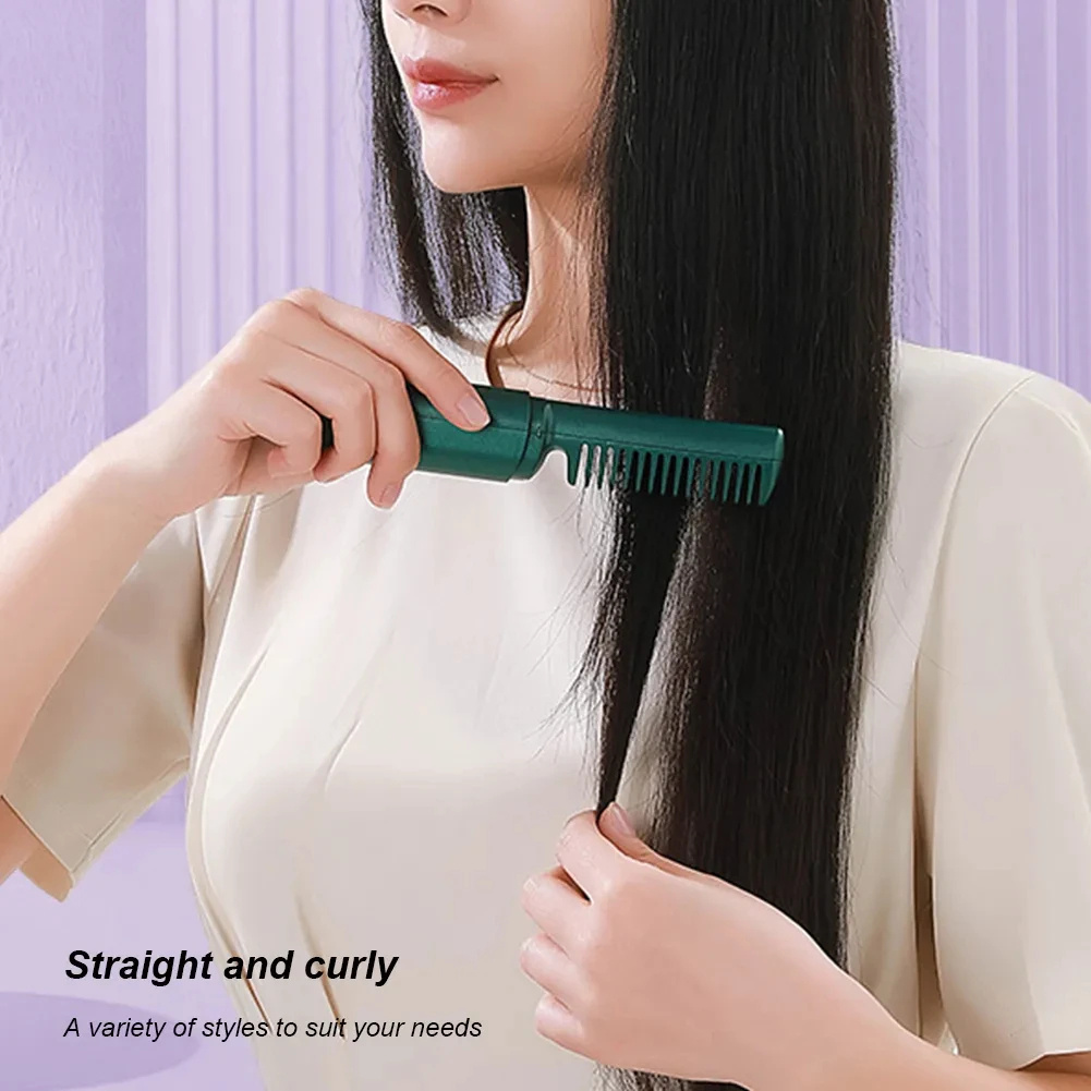 Professional Wireless Hair Straightener Curler Comb - Image 2