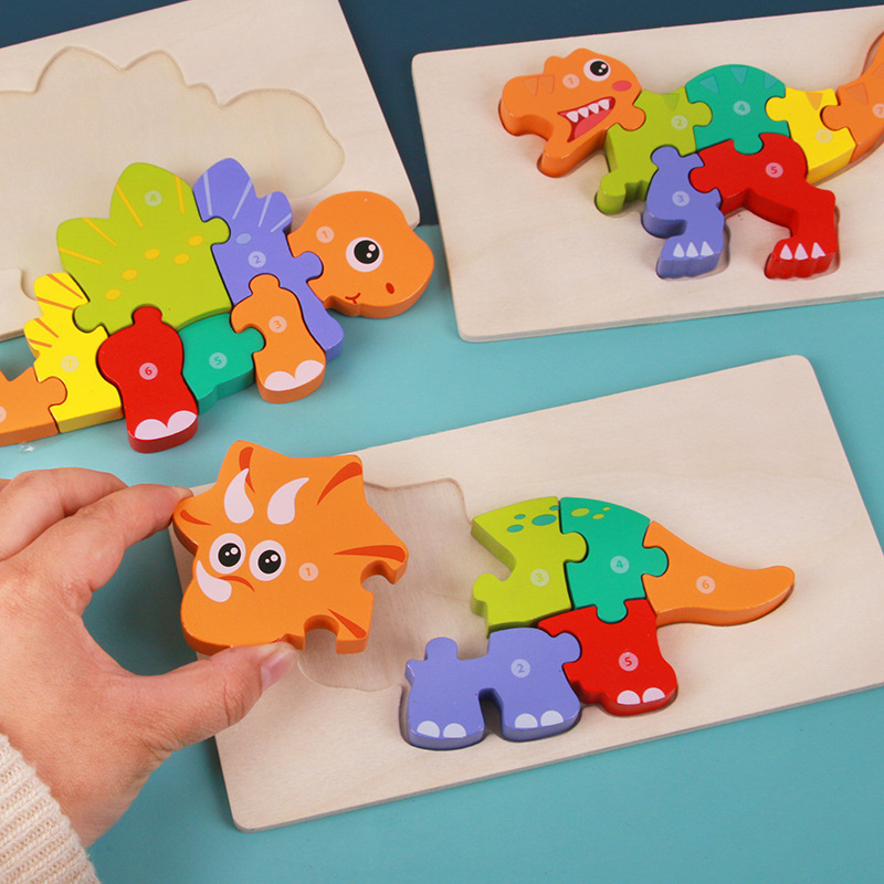 Children's Educational Toys Wooden Three-dimensional - Image 3