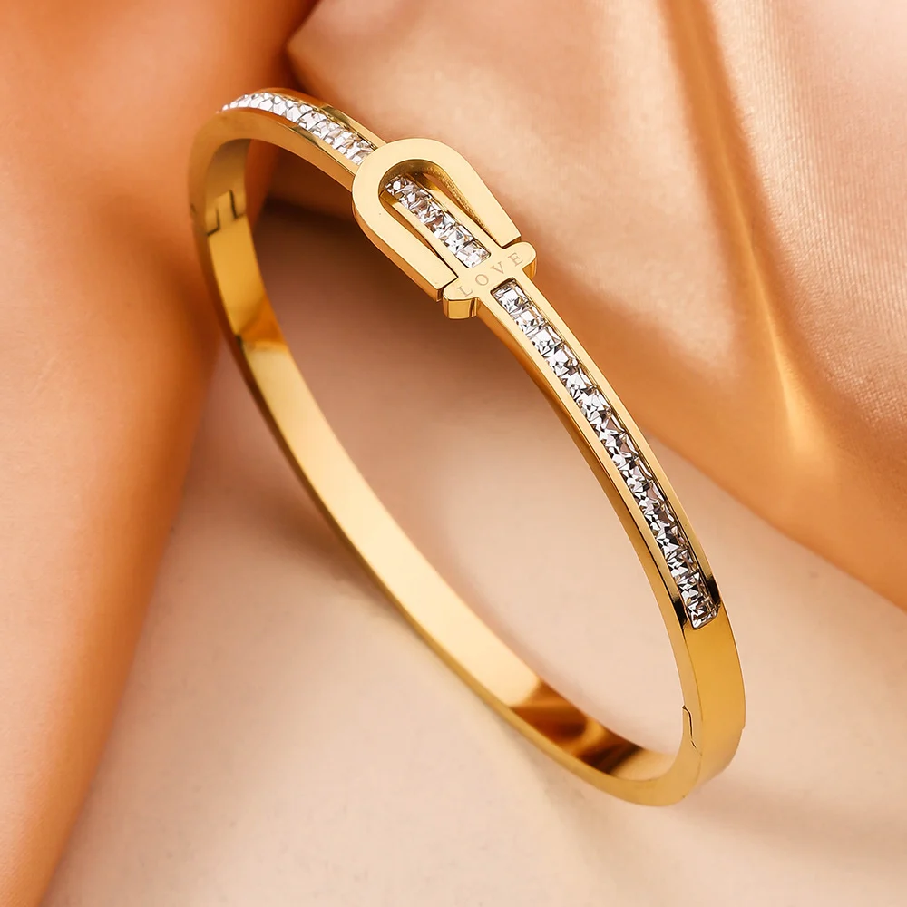 Gold Plating Exquisite Stainless Steel Bracelet Fashion - Image 4