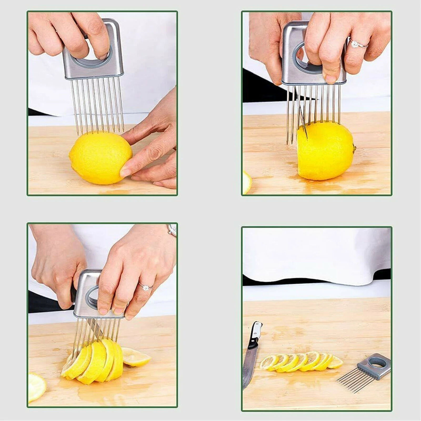 Onion Holder Slicer Vegetable Tools Tomato Cutter - Image 8