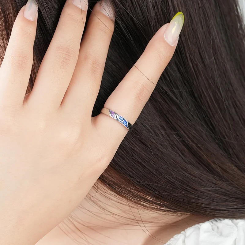 Whale Deer Couple Rings for Women
