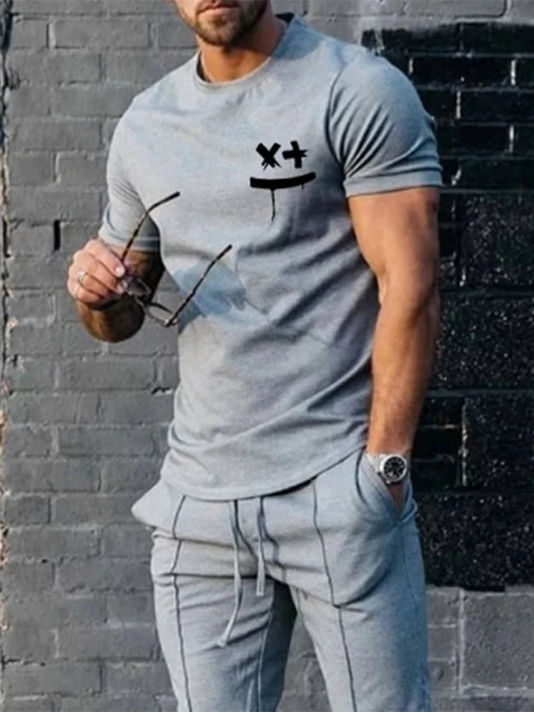 Men's Short Sleeve T-Shirt Tracksuit - Image 3