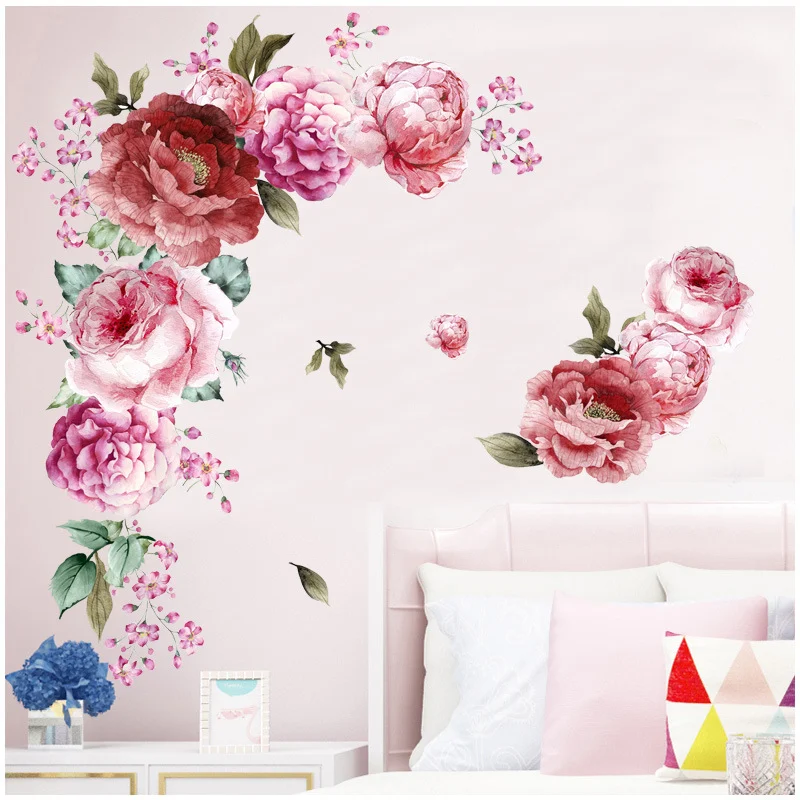 Home Wall Living Room Decoration Watercolor Peonies - Image 5