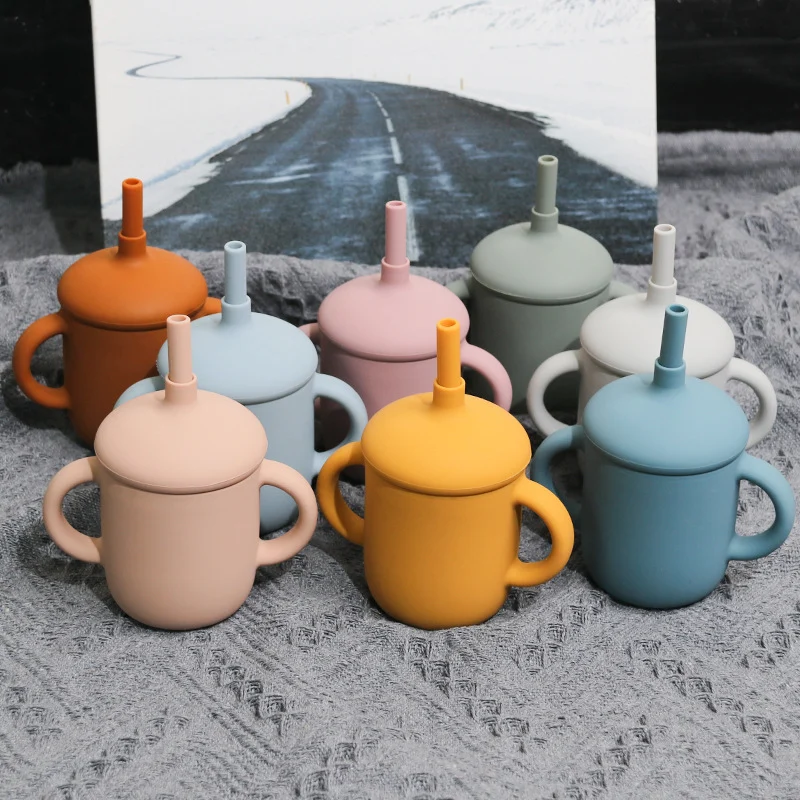 Design Baby Feeding Cup Straw Water Bottle Sippy Cup - Image 2
