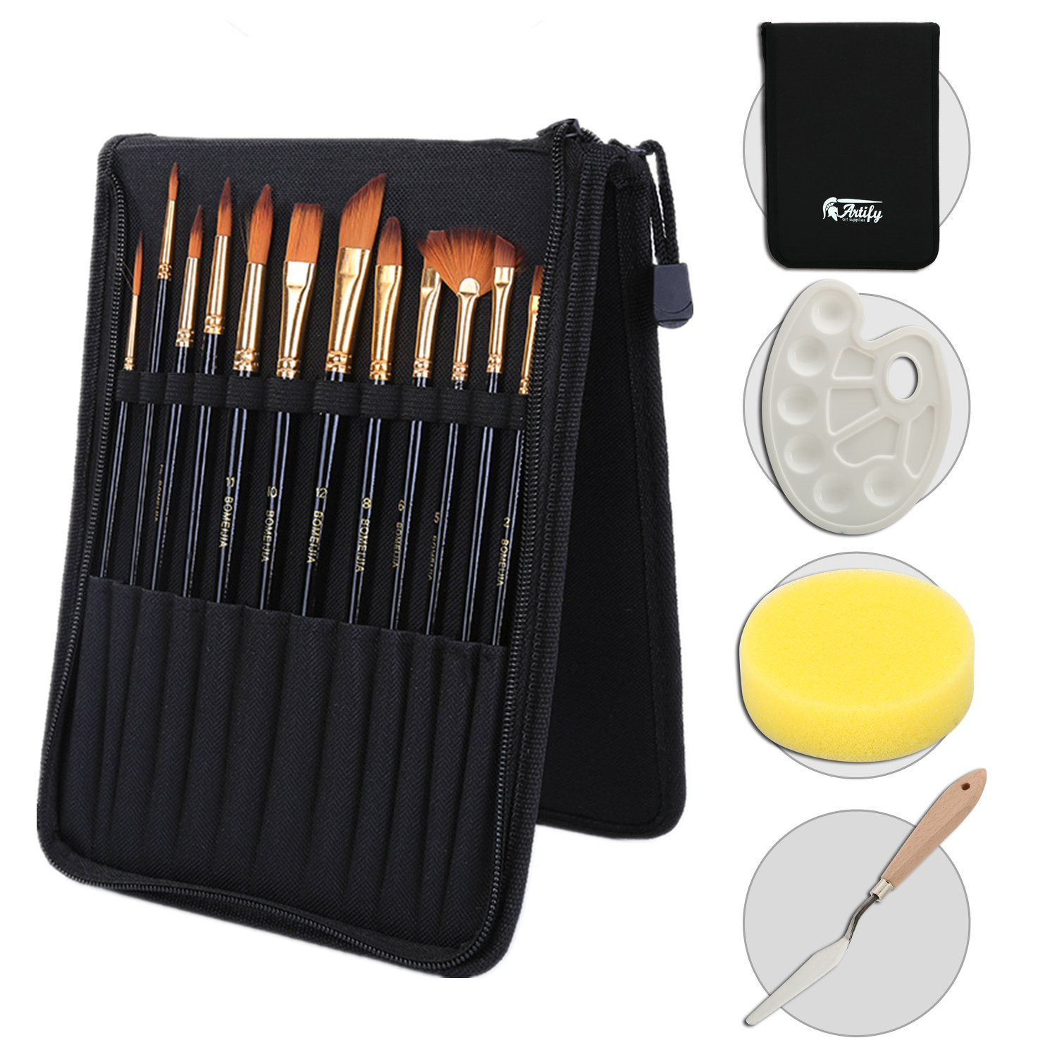 Black Rod Canvas Bag with Scraper - Image 4