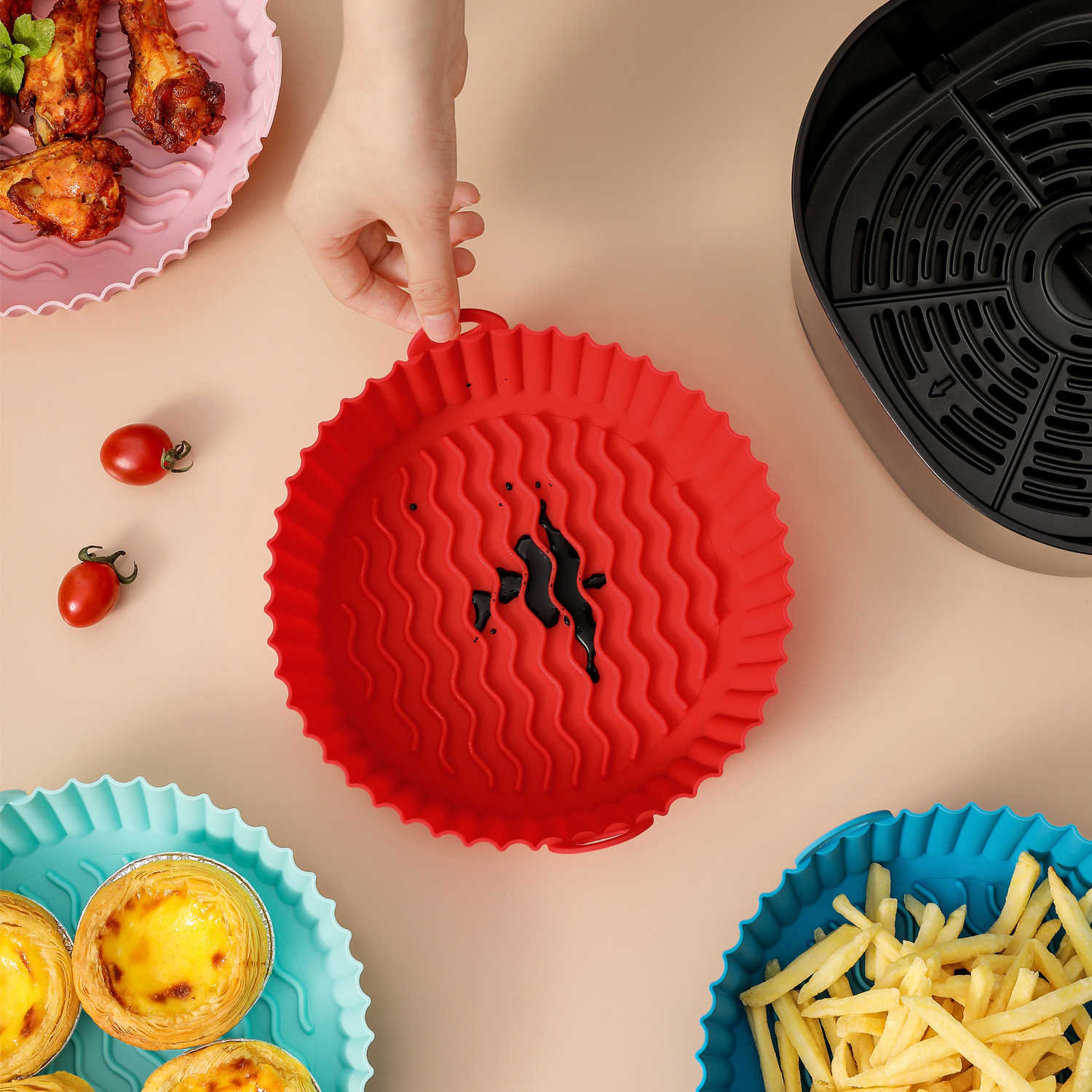 Silicone Basket Pot Tray Airfryer Liner for Air Fryer - Image 2