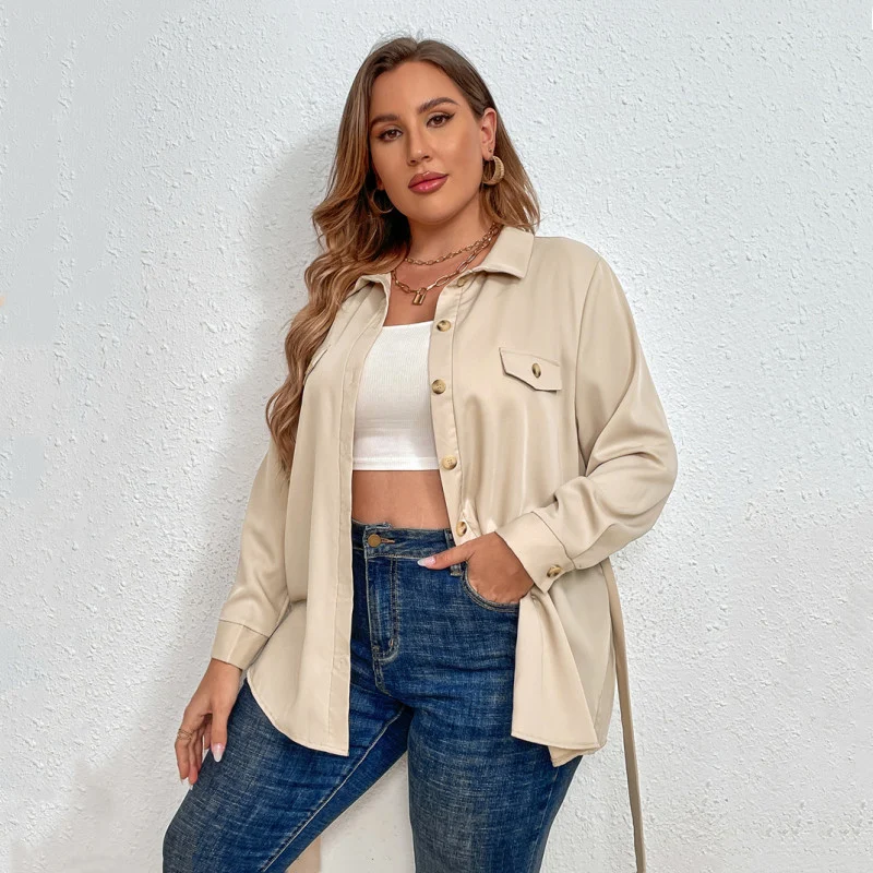 Plus Size Fat Women Blouse Shirt Ladies Tops - Image 6