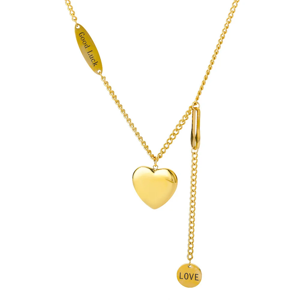 Fashion Jewelry Multilayer Heart Pendant Necklaces for - Image 7